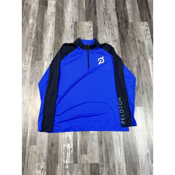 RHONE x Peloton Activewear Top Men's 2XL Blue 1/4 Zip - Picture 1 of 5